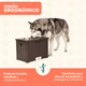 thumbnail image 5 of Comedero y Bebedero Para Perros Grandes Marca MascoAmigo De Material Plastico Con Mueble Para Croquetas Cafe, 5 of 8