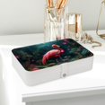 thumbnail image 6 of Flamingo Elegant Jewelry Box Organizer with Removable Compartment and Earring Holder - Portable PU Leather Storage Case, 6 of 6