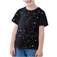 thumbnail image 2 of CYRBOKO Boys T-shirts, Crewneck Printed Summer Short Sleeve Tops Black Size 11-12T, 2 of 9