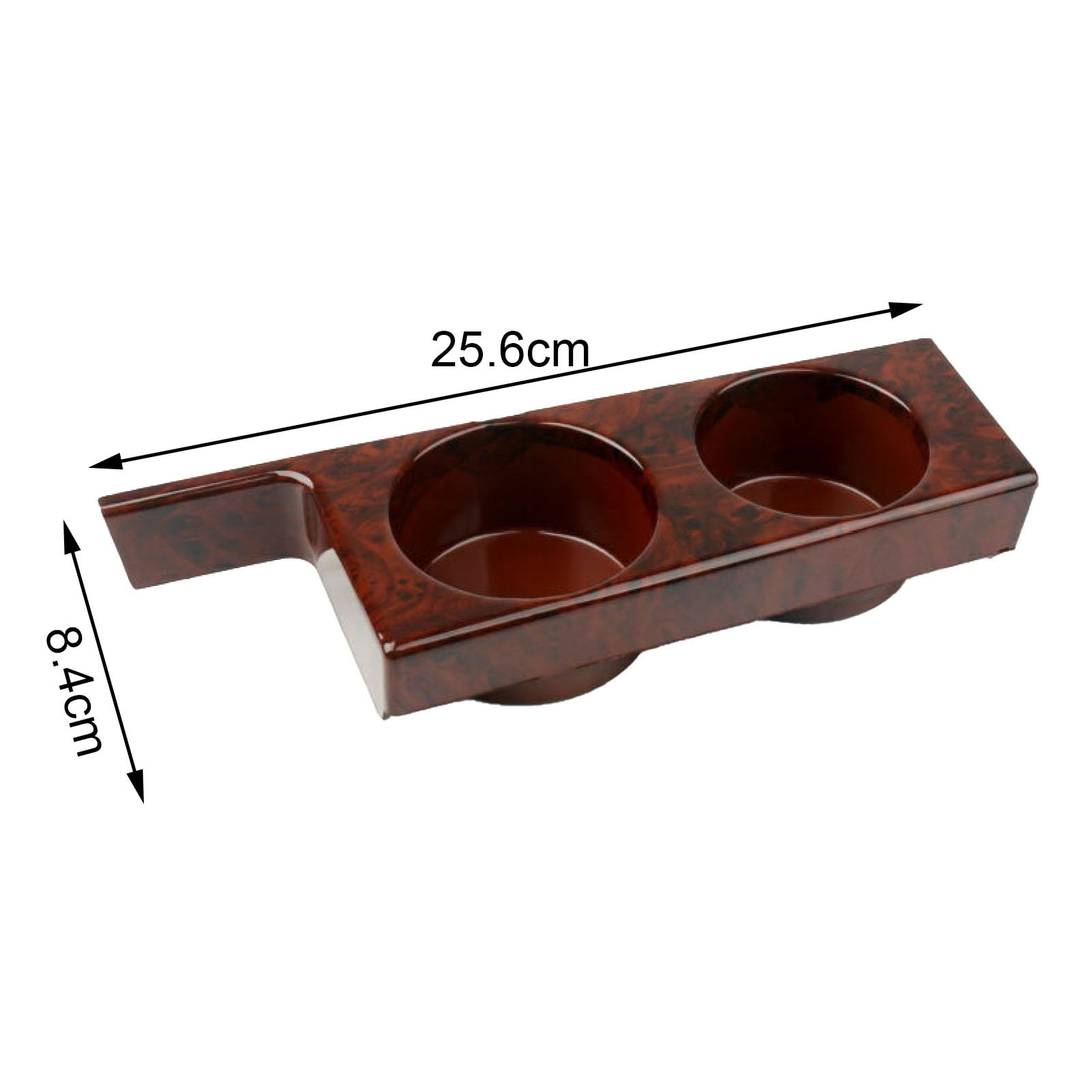 Hesroicy Car Cup Holder Wood Grain Durable Drink Bottle Holder with Gap for  BMW 5 Series 540i M5 E39 97-03 