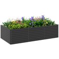 thumbnail image 1 of Outsunny Galvanized Raised Garden Bed, 8' x 4' x 2' Planter Box, Dark Grey, 1 of 10