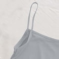thumbnail image 6 of Tank Tops for Women Square Neck Sleeveless Cami Top with Thin Straps Soft Cropped Undershirts Gray Free Size, 6 of 7