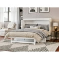 thumbnail image 7 of Northfield Queen Solid Wood Modern Murphy Bed Chest with Mattress in White, 7 of 7