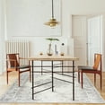 thumbnail image 5 of ReaLife Machine Washable Rug - Stain Resistant, Non-Shed - Eco-Friendly, Padded, Family & Pet Friendly - Premium Recycled Fibers -Distressed Boho Medallion - Ivory, 7'6" x 9'6", 5 of 6