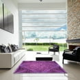 thumbnail image 6 of Ahgly Company Indoor Rectangle Patterned Dark Magenta Purple Area Rugs, 4' x 6', 6 of 6
