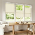thumbnail image 3 of Keego Free Moving Cordless Cellular Shades Window Blinds Size and Color Customizable Creamy 100% Blackout 25"w x 40"h, 3 of 9