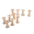 thumbnail image 2 of 10pcs 47mm X 31mm  Wire Weaving White Wire Spools Thread String Bobbin Weaving Bobbins Craft Spools For Embroidery And Sewing Machines Empty Thread Spools  Wood, 2 of 8