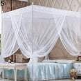 thumbnail image 2 of LNGOOR Cozy Pink Square Bed Canopy for Girls  Romantic Mosquito Net, 2 of 5