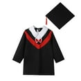 thumbnail image 1 of Hiiyo Boys Girls Kindergarten Graduation Suit Bachelor Stage Performance Gown with Hat, 1 of 6