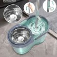 thumbnail image 2 of Automatic Rotating Mop with 3 Microfiber Replacement Heads - Lazy Magic Mop Bucket for Easy Cleaning, 2 of 4