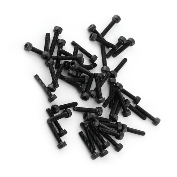 M3 Black Hex Socket Cap Head Screw Bolt Set 12.9 Grade Alloy Carbon Steel Fastener Fixing Component with 17 Sizes for Industrial, Home and Office Appliance