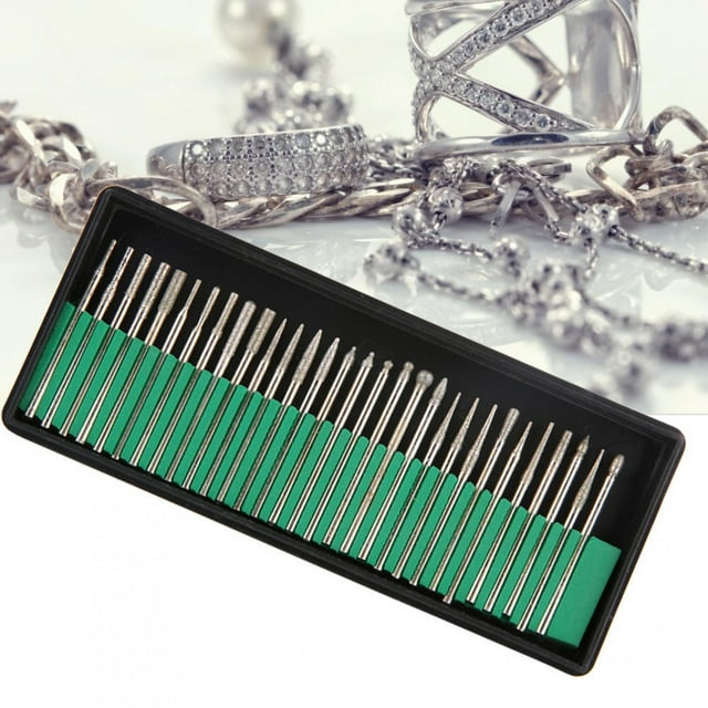 30Pcs High Hardness Grinding Drill Bit Set, Jade Grinding Drill Bits, For Engraving Machine Electric Grinder