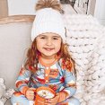 thumbnail image 5 of Gorro de punto de doble ovillo para bebé, gorro cálido para niños en otoño e invierno, 5 of 5