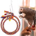 thumbnail image 3 of <p>Bird Rope Perch, Bird Swing Toy, Bird Chewing Toys Colorful Cotton For Birds Cockatiels Lovebirds Parakeets</p>, 3 of 7