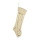 thumbnail image 2 of Decoración de calcetín de Navidad de punto grande | Hilo de poliéster suave | Adorno colgante de gran tamaño para árbol, repisa, barandilla | Bolsa de regalo de caramelos multiusos | Decoración, 2 of 6