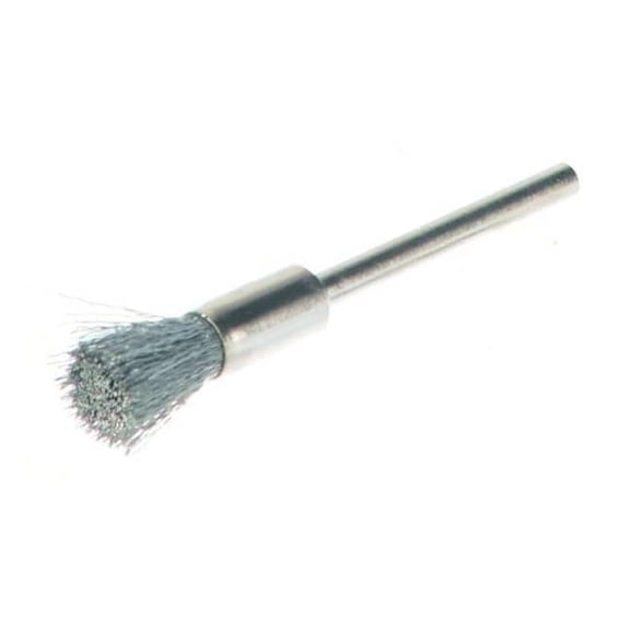 Weiler Miniature End Brush,Crimped Wire,1/4" 91224