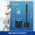 thumbnail image 2 of MR.Siga Toilet Brush and Holder, Wall Mounted Toilet Brush, Black, 1 Pack,for Adult, 2 of 7