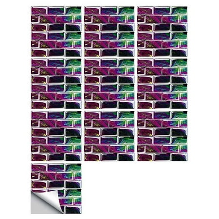 

Wall Stickers Kitchen bathroom vanity surface decorative surface light film self adhesive tile sticker