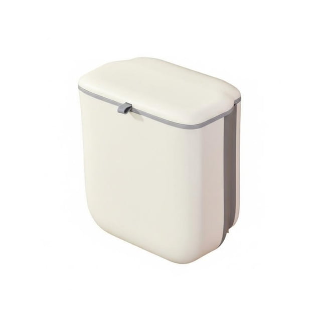 predolo Papelera Plegable de Cocina Ahorra Espacio Cubo Basura Puerta Armario Montaje Versátil para Baño, Oficina, Autocaravana