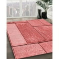 thumbnail image 2 of Ahgly Company Indoor Square Patterned Light Coral Pink Area Rugs, 6' Square, 2 of 6