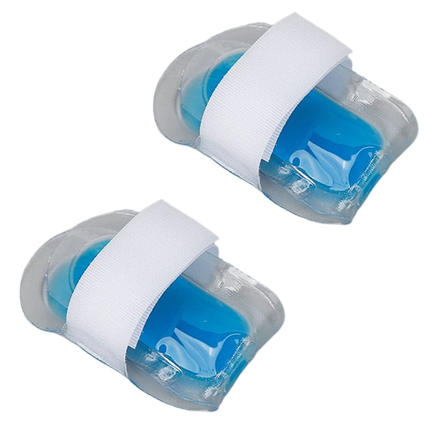 Finger Hot Cold Pack, Adjusatble 2pcs PVC Dual Compress Finger Ice Pack Wrap 6cm For Arthritis For Injury