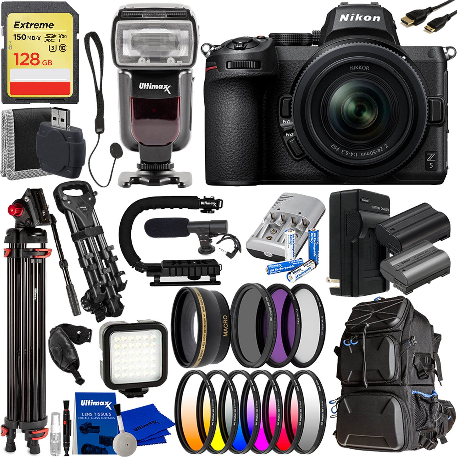 Nikon Z5 Mirrorless Digital Camera with 2450mm Lens with Deluxe
