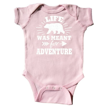 

Inktastic Bear Silhouette Life Was Meant for Adventure with Arrow Gift Baby Boy or Baby Girl Bodysuit