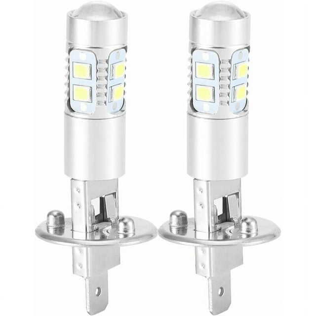 H1 Led Bulbs, 100W 6000K White Light, No Heating & High Sensitivity, Plug And Play For Fog Lights Headlights, Pack Of 2 With Strong Waterproof Performance