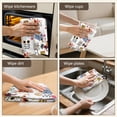 thumbnail image 6 of 2 Pcs Funny Kitchen Towels,LightBlue Cartoon Dinosaurs Skeletons Pattern Microfiber Dish Towels,Kitchen Tea Towels,Kitchen Towel Set (18" X 26"), 6 of 7