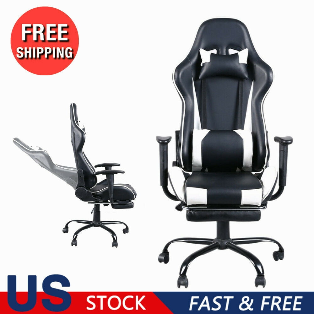 High Back Swivel Chair Racing Gaming Chair Office Chair with Footrest Tier 