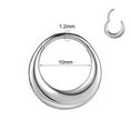 thumbnail image 3 of QQTDFG 16G Titanium/Stainless Steel Segment Nose Ring Hoop Earring Septum Ring Piercing-Stainless Steel-Gold (1.2*8mm), 3 of 9