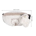 thumbnail image 2 of OUNONA White Plush Bear Waist Pouch, Soft Fuzzy Crossbody Bag for Travel, School, Daily Use, Accessories, 2 of 5