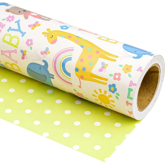 WRAPAHOLIC Decorative Gift Wrapping Paper, Paper Yellow, 17" x 1.5" x 1.5"