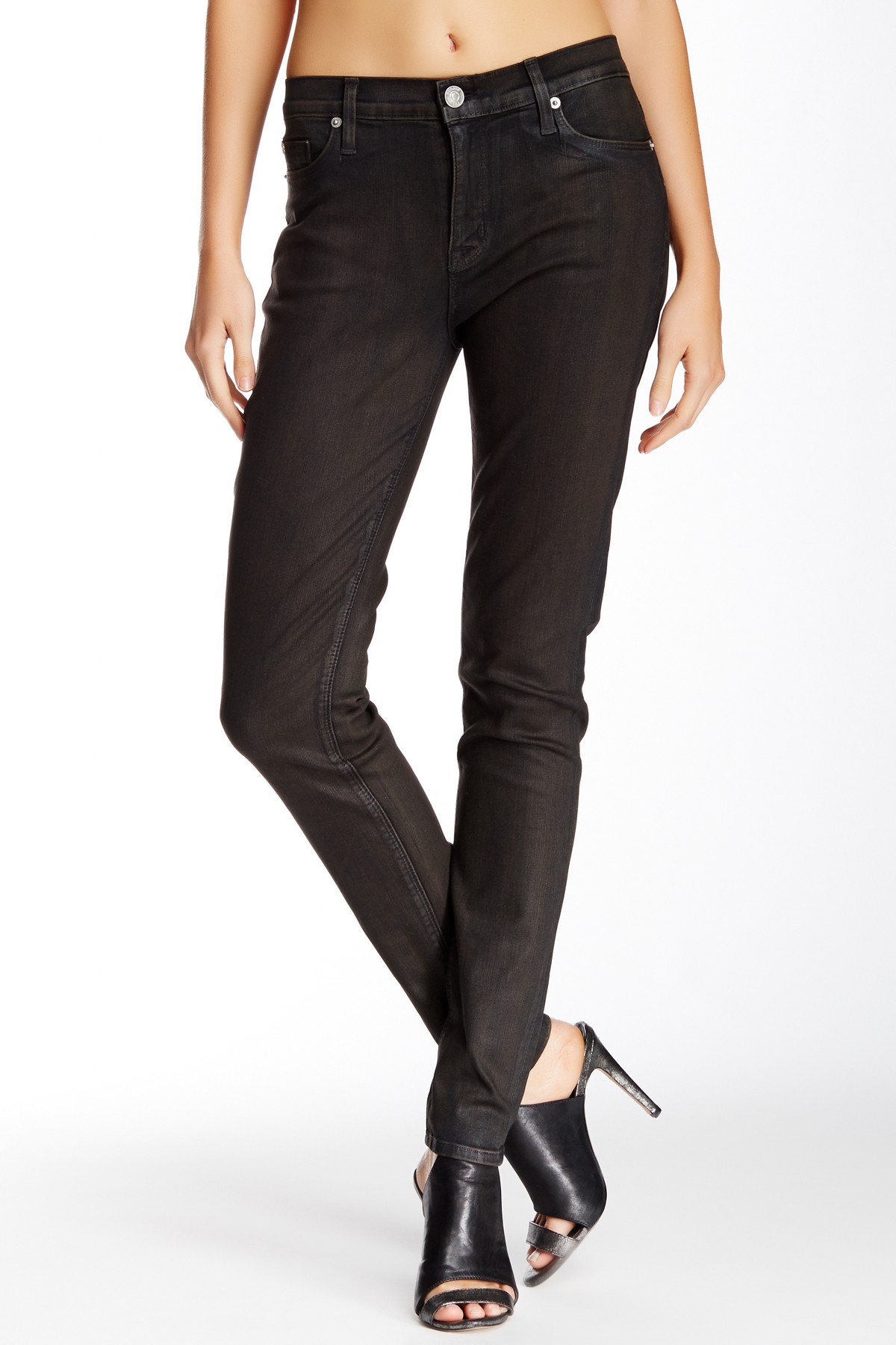 Hudson Nico Super Skinny Mid Rise Jeans 