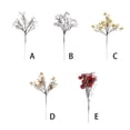 thumbnail image 3 of Injueey Navidad bayas artificiales pino cono flor rama salón pared ventana boda fiesta decoración adornos Kits de decoración para fiestas Blanco Injueey HA065241-01, 3 of 6