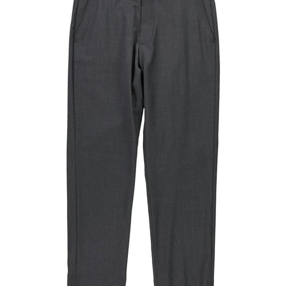 Armani Mens Slim Fit Solid Dress Pants Slacks, Grey, 34W x 29L