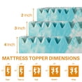 thumbnail image 6 of Simenmax 3 Inch Queen Mattress Topper, Gel-Infused Memory Foam with 5-Zone Pressure Relief, CertiPUR-US Certified Bed Topper for Cool Sleep & Back Support, Blue, 6 of 9
