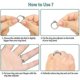 thumbnail image 4 of 8 Sizes Silicone Invisible Ring Size Adjusters for Loose Rings, Jewelry Tools, 4 of 5