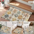 thumbnail image 6 of Farmhouse Morocco Large Area Rugs for Bedroom Living Room, Soft Non Slip Carpet Bedside Rug, Boho Abstract Shabby Texture Art Rectangular Floor Cover Kitchen Accent Rug 2'x3' for Dining Room/Office, 6 of 9