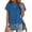Blue, variant on T Shirts for Women Breathable Shirts Fashion Casual Tops Orange L