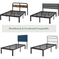 thumbnail image 5 of Bed Frame Full No Box Spring Needed,Heavy Duty Metal Platform Bed Frame with Storage Space, 5 of 9