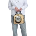 thumbnail image 6 of Sikiie Magnetic Old Compass On World Map Lunch Bag for Women & Men Adult Insulated Lunch Box, Food Lunch Containers Lunch Tote Bags for Work, Travel, Outdoor, 6 of 8