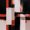 Black Red Offwhite, variant on Castle Fairy Bohemian Geometric Block Twin Quilt Set 2 Pieces,Minimalism Vertical Streak Twin Coverlet Set,Black Pink Gray,1 Bedspread and 1 Pillowcase