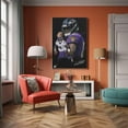 thumbnail image 5 of American Football Sports Ravens Poster For Kids Fun Teen Birthday Christmas Gifts Lamar Jackson Rugby Star Posters Frames Canvas Wall Art Print Picture For Home Room Decor, 5 of 6