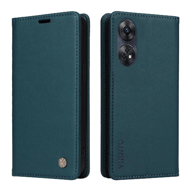 Funda para OPPO Reno 8T 4G Estuche de Cuero PU Tipo Cartera con Ranuras para Tarjetas y Cierre Magnético