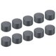 thumbnail image 1 of Tapón de extremo de tubo UPVC Uxcell de 1-1/2", paquete de 10, acoplamiento de grado de muebles en gris, 1 of 6