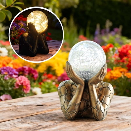 Porch Goose Statue with Solar Lantern Solar Garden Goose Statue Light Outdoor Garden Statues Resin Animal Seabird Pelican Seahorses Geese Figurine for Patio Lawn Desktop Decor