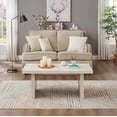 thumbnail image 4 of Roundhill Furniture Cavira 3-Piece Faux Marble Coffee Table Set, Coffee Table and Two End Tables, Beige, 4 of 16