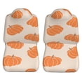 thumbnail image 5 of XMXT 2Pcs Car Seat Cover Decor Protector, Halloween Pumpkin Seamless Print Front Seat Covers for Cars SUVs, Universal Fit, 5 of 9