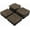 Black, variant on Wooden Flooring Patio Deck Tiles Interlocking Tiles Patio Solid Wood and Plastic Indoor&Outdoor 12 x 12in Dark Brown